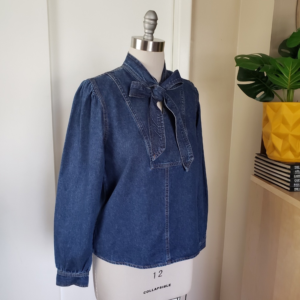 Steve Madden Denim Shirt Size Small NEW! - Picture 4 of 11